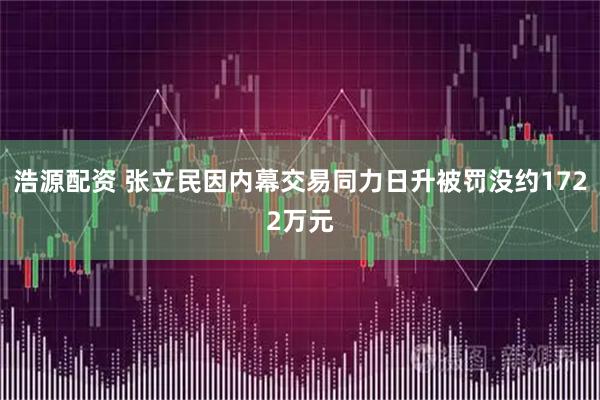 浩源配资 张立民因内幕交易同力日升被罚没约1722万元