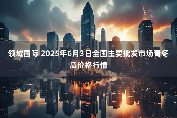 领域国际 2025年6月3日全国主要批发市场青冬瓜价格行情